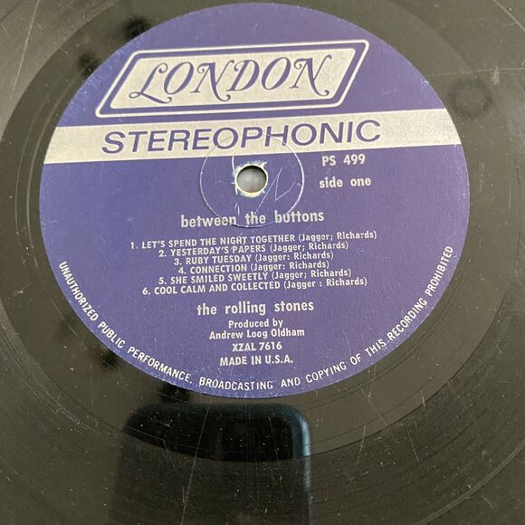 3/$21 Rolling Stones Between The Buttons London Records PS-499 LP Ruby Tuesday - Picture 9 of 11